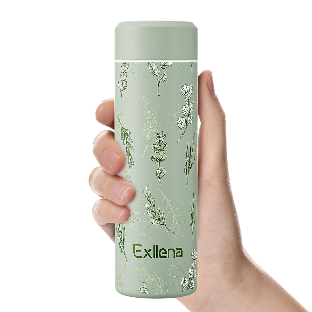 【Upgraded】Exllena Small Insulated Water Bottle 8 oz/250ml– Mini Insulated Water Bottle for Hot & Cold Drinks, Perfect Small Flask for Travel, Purse...(Lake Blue)