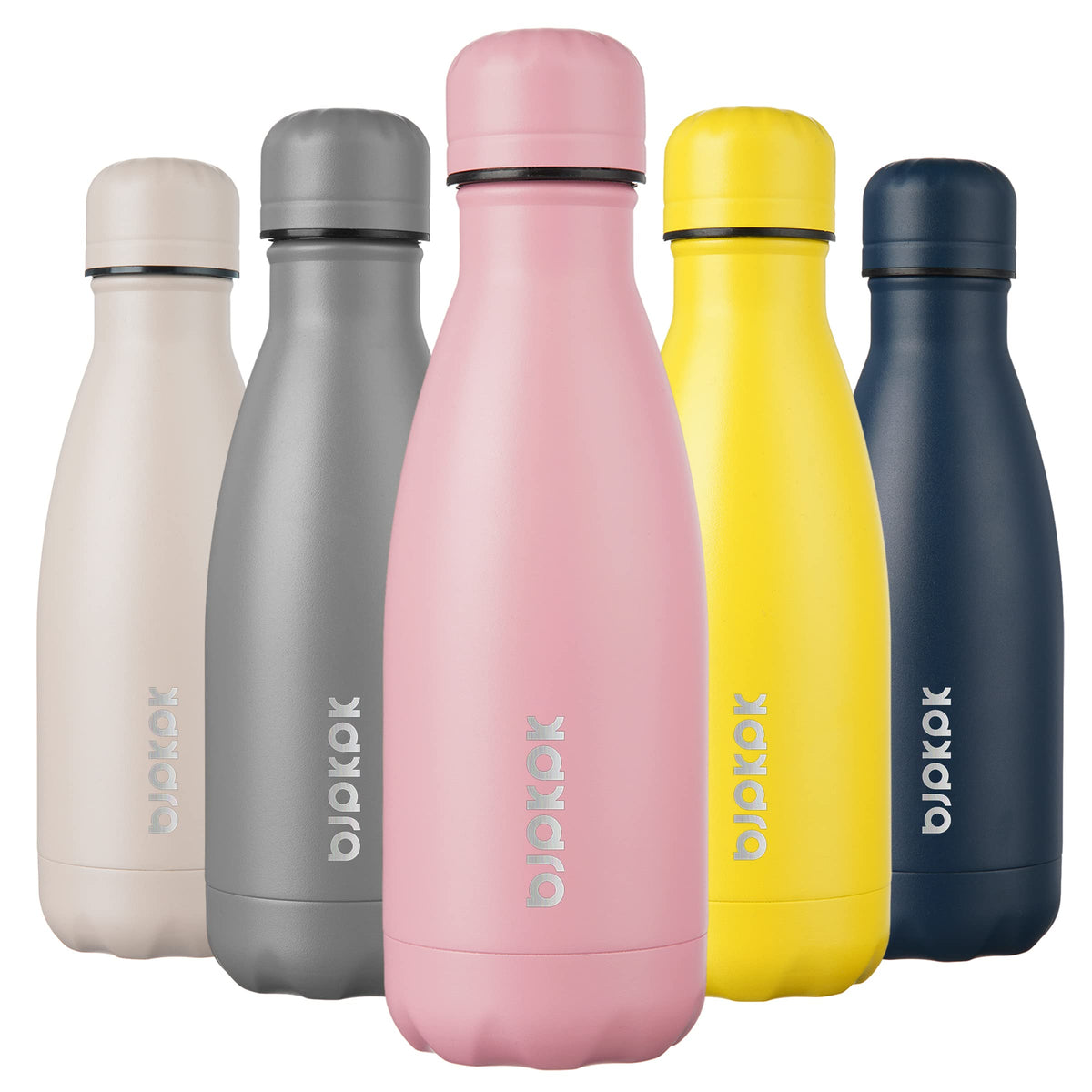 BJPKPK 12 oz Small Mini Water Bottle, Insulated Stainless Steel Flask