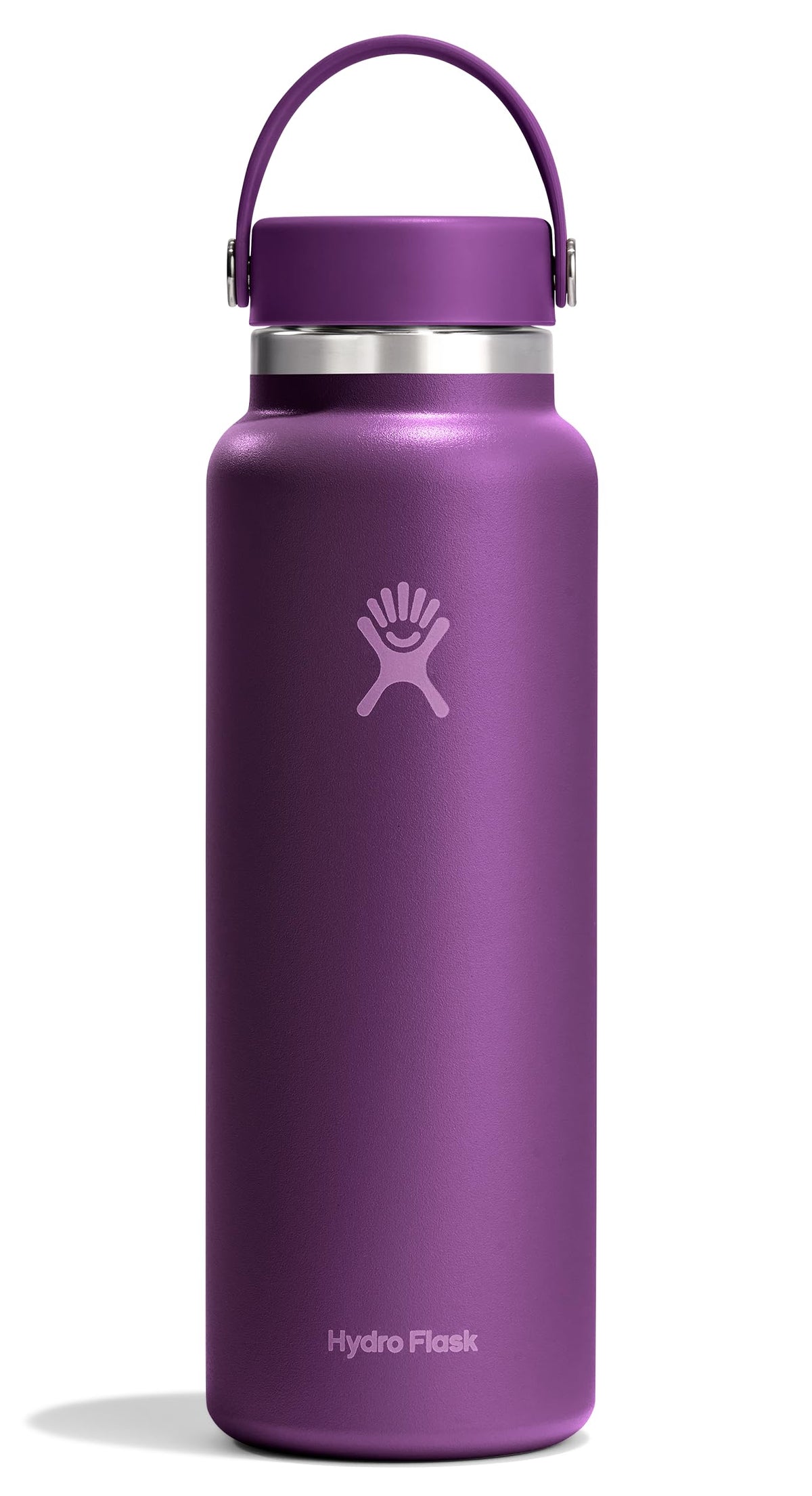 Hydro Flask Water Bottle - Insulated Stainless Steel - Wide Mouth Flex Lid, Non Spill, Leakproof and Refillable in 32 Oz Harbor Blue