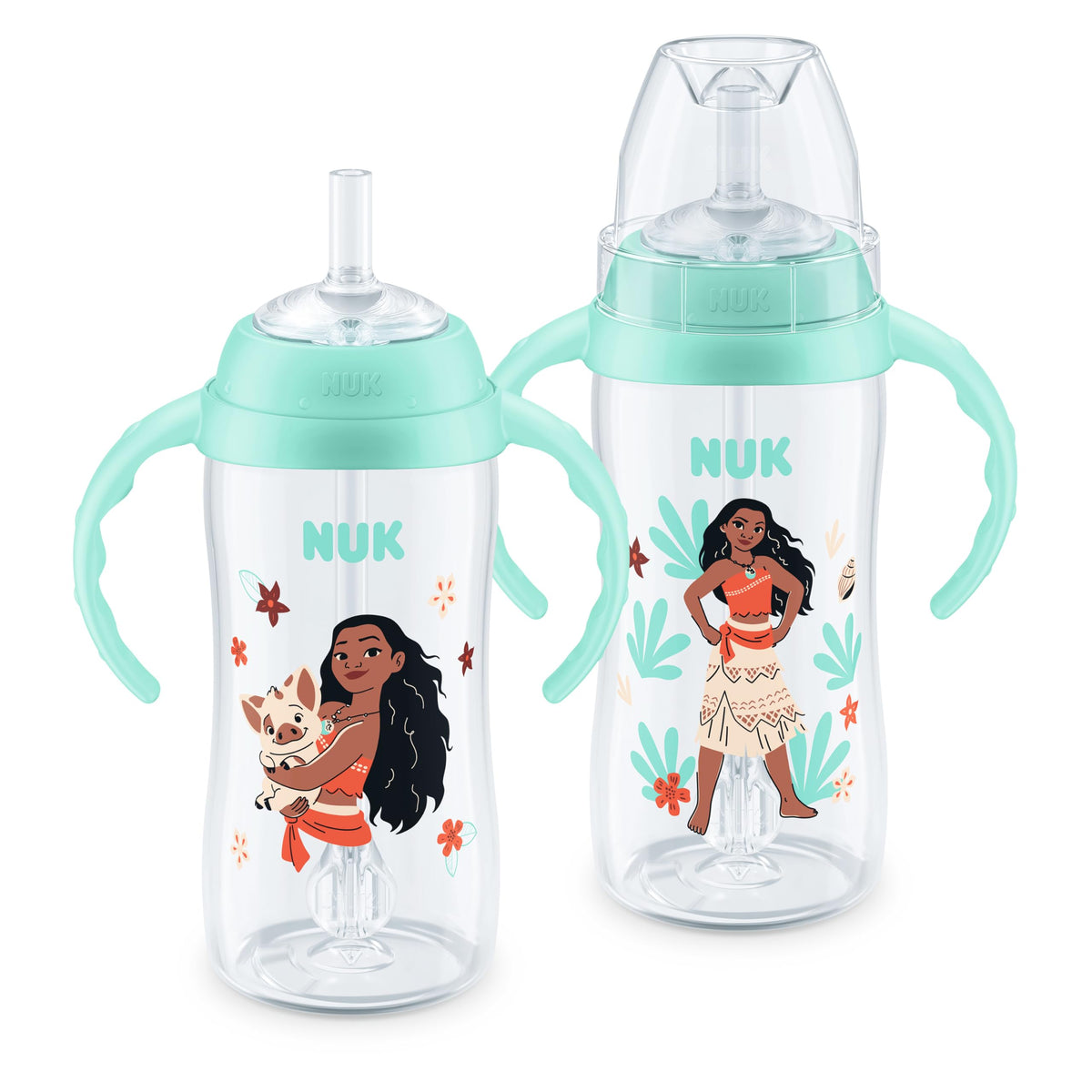 NUK Learner Straw Cup 10oz - Toddler Cup with Soft Straw for Easy Drinking Suitable for Ages 8 Months and Up