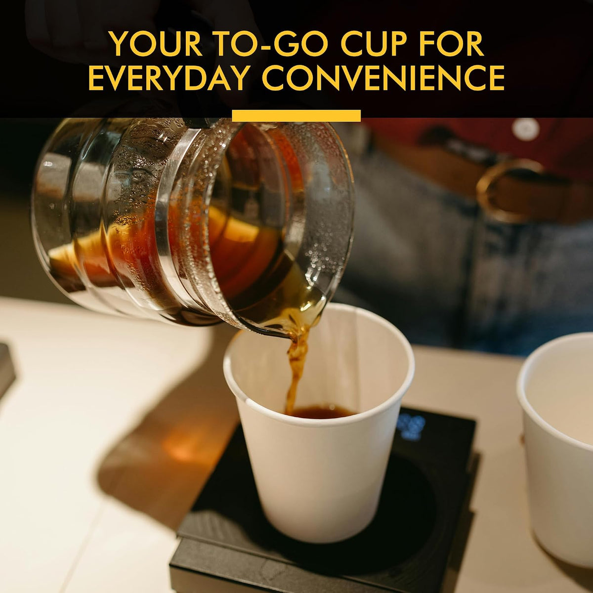 RACETOP 8 oz Disposable Coffee Cups 500 pack, Hot Coffee Cups
