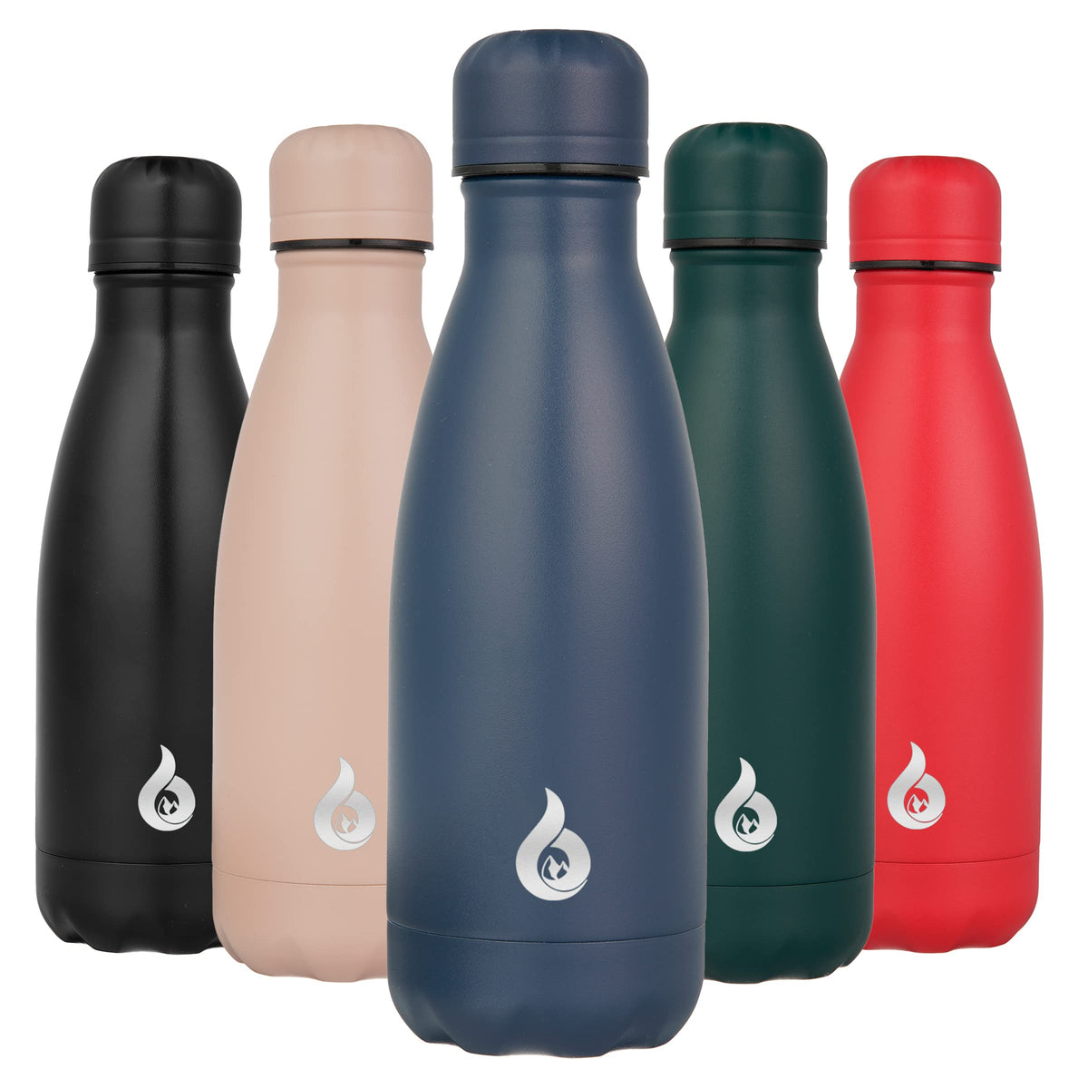 BJPKPK 12 oz Small Water Bottle, Reusable Insulated Stainless Steel Flask