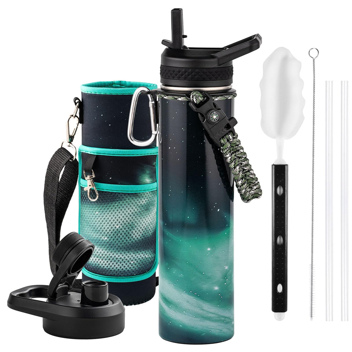 RAYMYLO Insulated Water Bottle 64 oz, Triple Wall Vacuum Stainless Steel