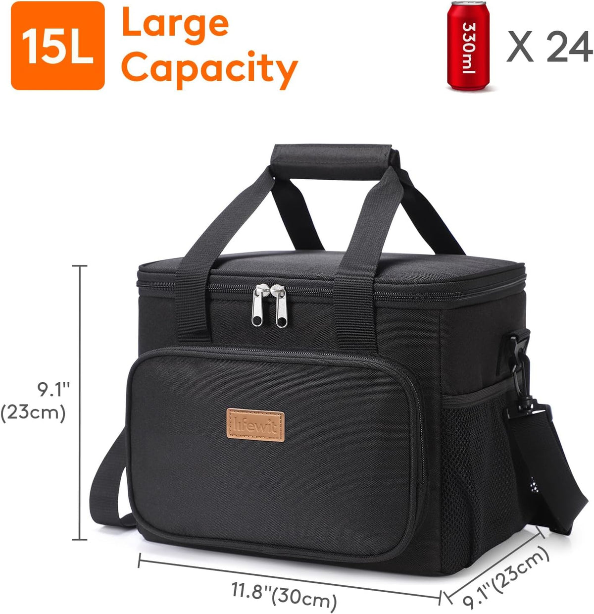 Lifewit Insulated Lunch Box for Men, Lunch Bag Cooler Women, 32-Can 20L