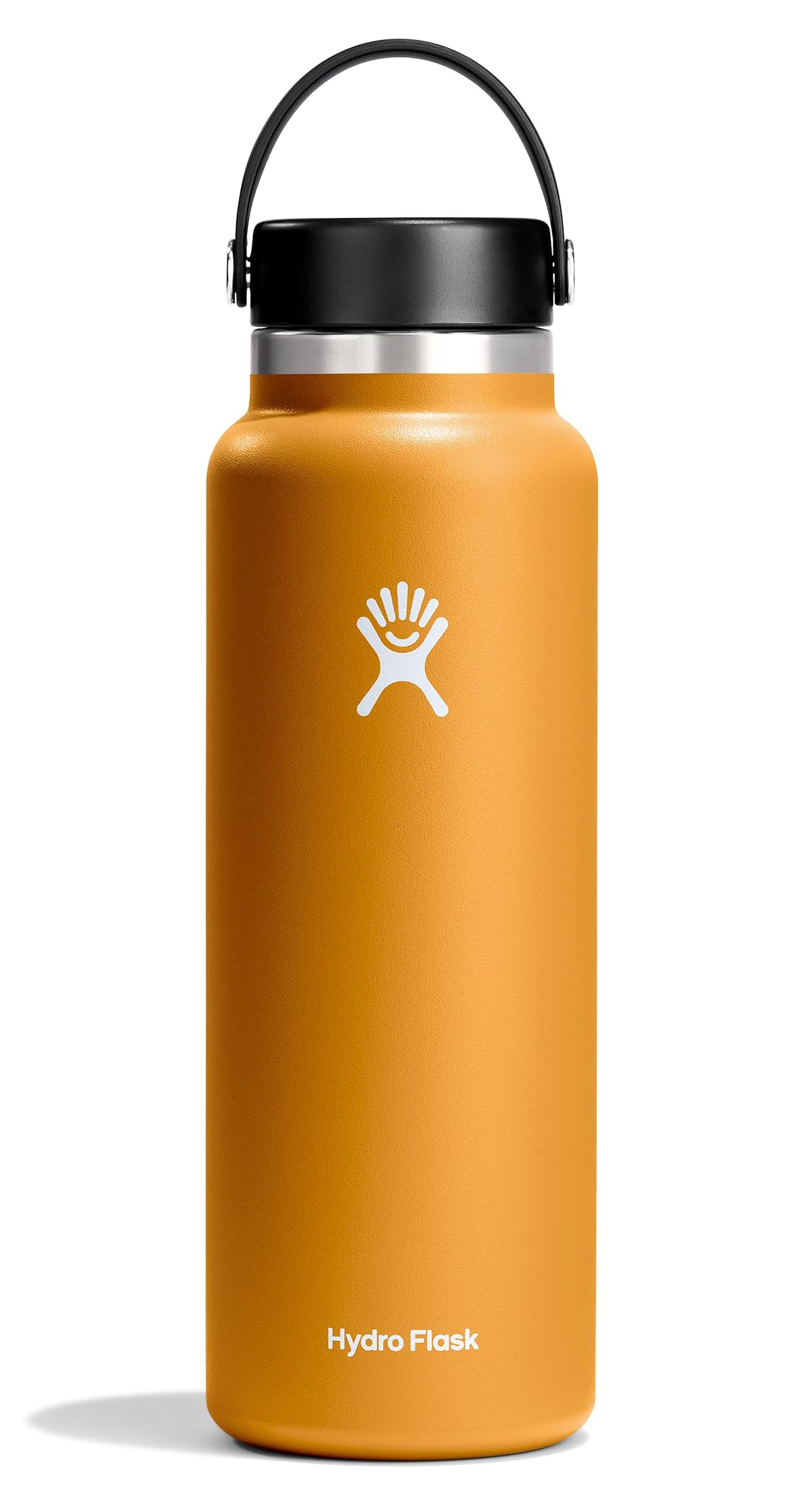 Hydro Flask Water Bottle - Insulated Stainless Steel - Wide Mouth Flex Lid, Non Spill, Leakproof and Refillable in 32 Oz Harbor Blue