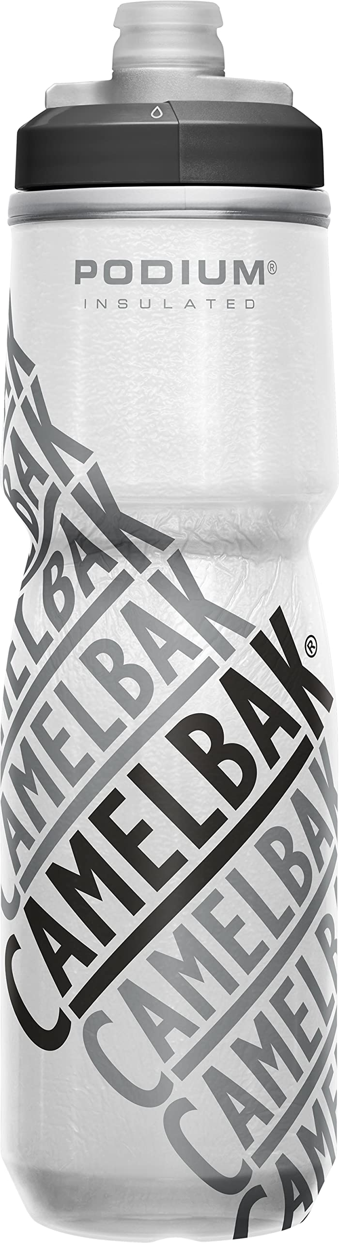 CamelBak Podium Chill Outdoor Water Bottle 24oz, White/Black