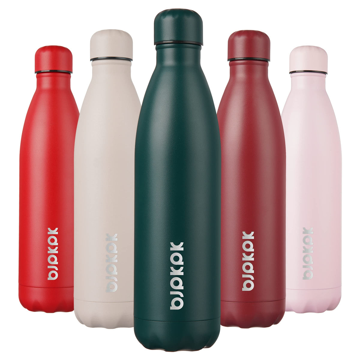 BJPKPK 12 oz Small Mini Water Bottle, Insulated Stainless Steel Flask