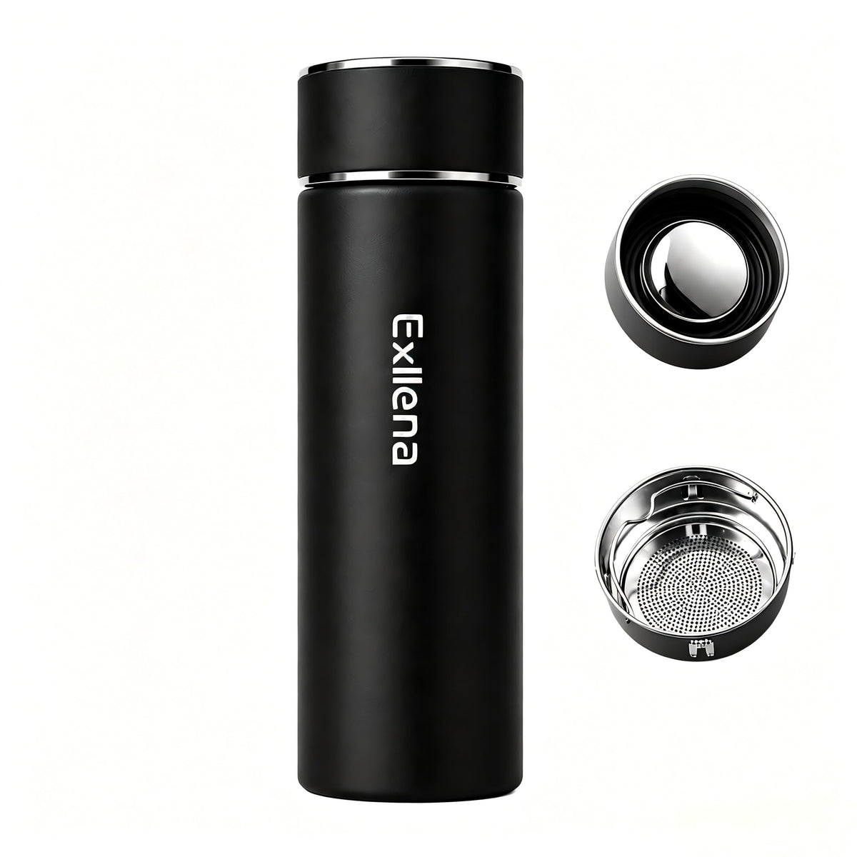 【Upgraded】Exllena Small Insulated Water Bottle 8 oz/250ml– Mini Insulated Water Bottle for Hot & Cold Drinks, Perfect Small Flask for Travel, Purse...(Lake Blue)
