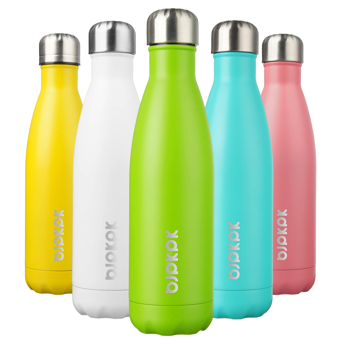 BJPKPK 12 oz Small Mini Water Bottle, Insulated Stainless Steel Flask