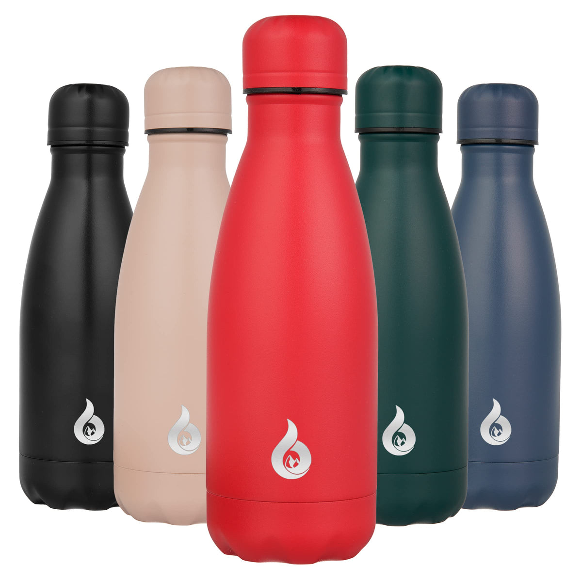 BJPKPK 12 oz Small Water Bottle, Reusable Insulated Stainless Steel Flask
