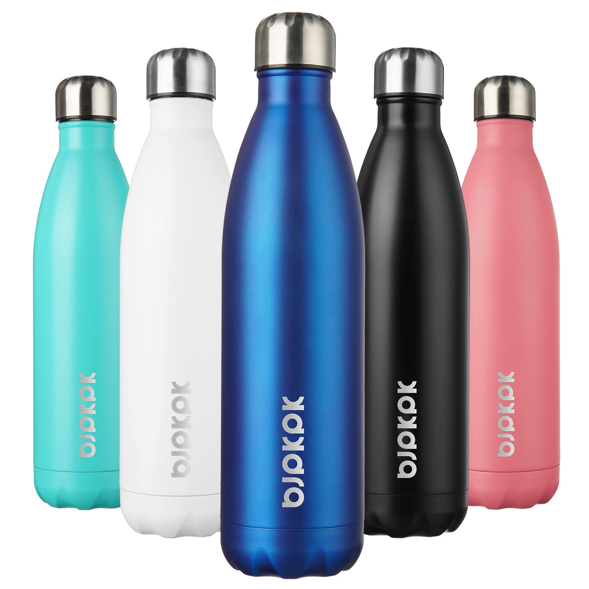 BJPKPK 12 oz Small Mini Water Bottle, Insulated Stainless Steel Flask