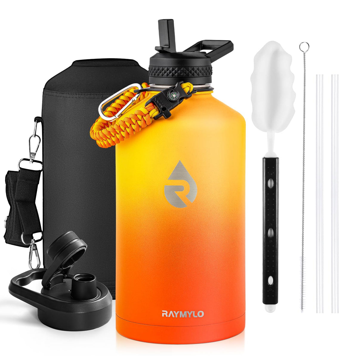 RAYMYLO Insulated Water Bottle 40 oz, Triple Wall Vacuum Stainless Steel
