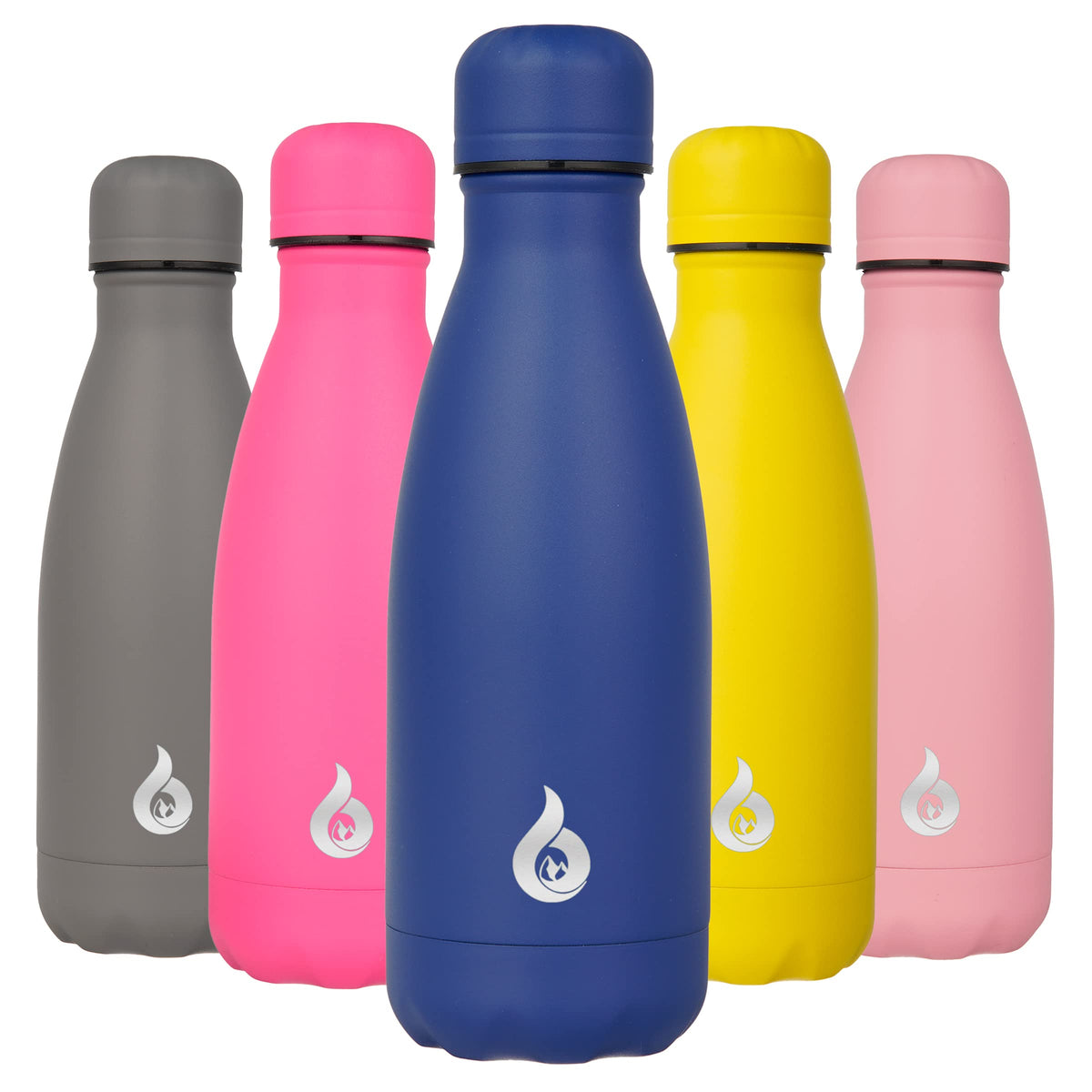 BJPKPK 12 oz Small Water Bottle, Reusable Insulated Stainless Steel Flask