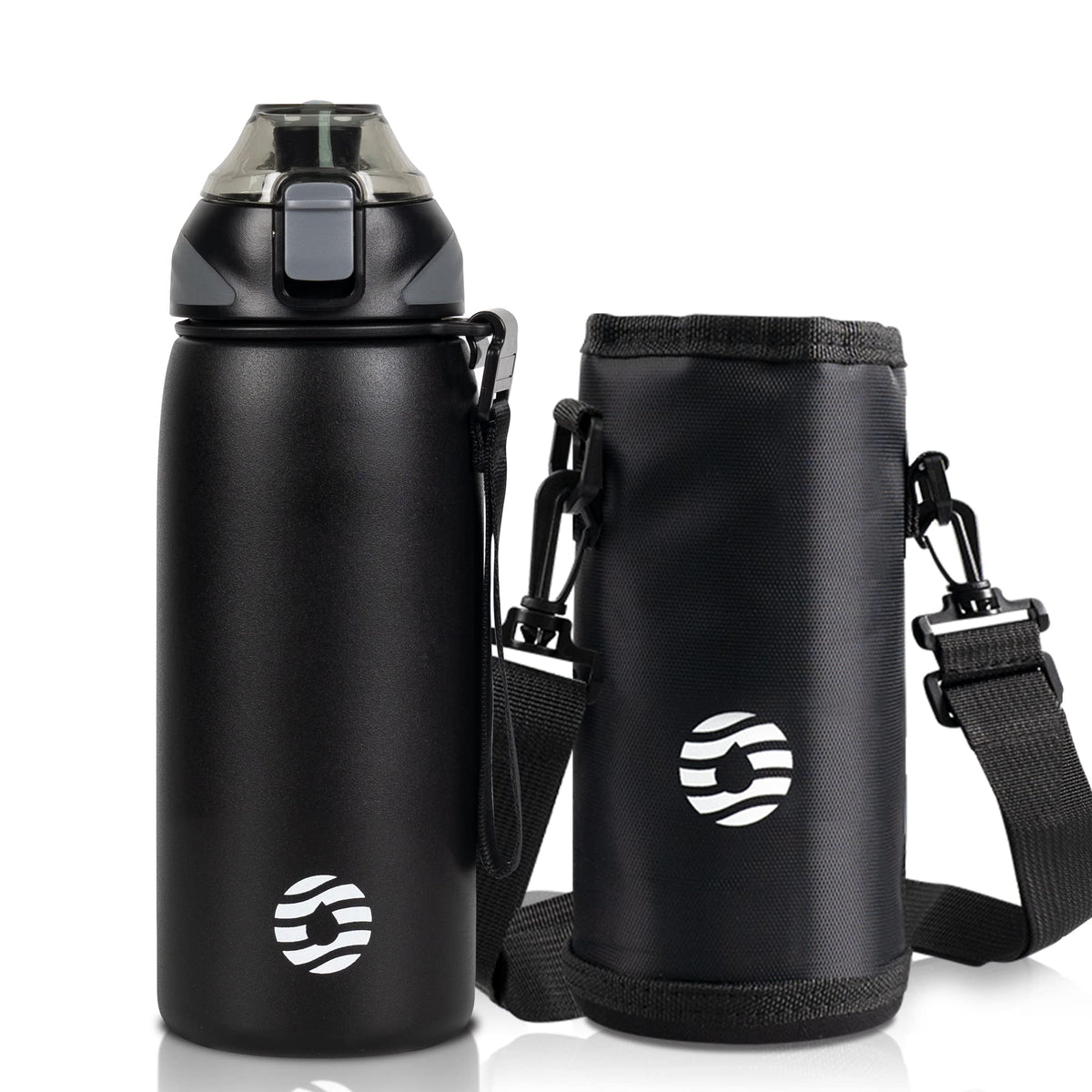 Fjbottle Insulated Water Bottle,27 oz Stainless Steel Wide Mouth Sports Water Bottle Double Wall Vacuum Leak Proof BPA Free Drinks Flask Keep Hot Or Cold Thermo Mug For university,Outdoor,Travel,Gym