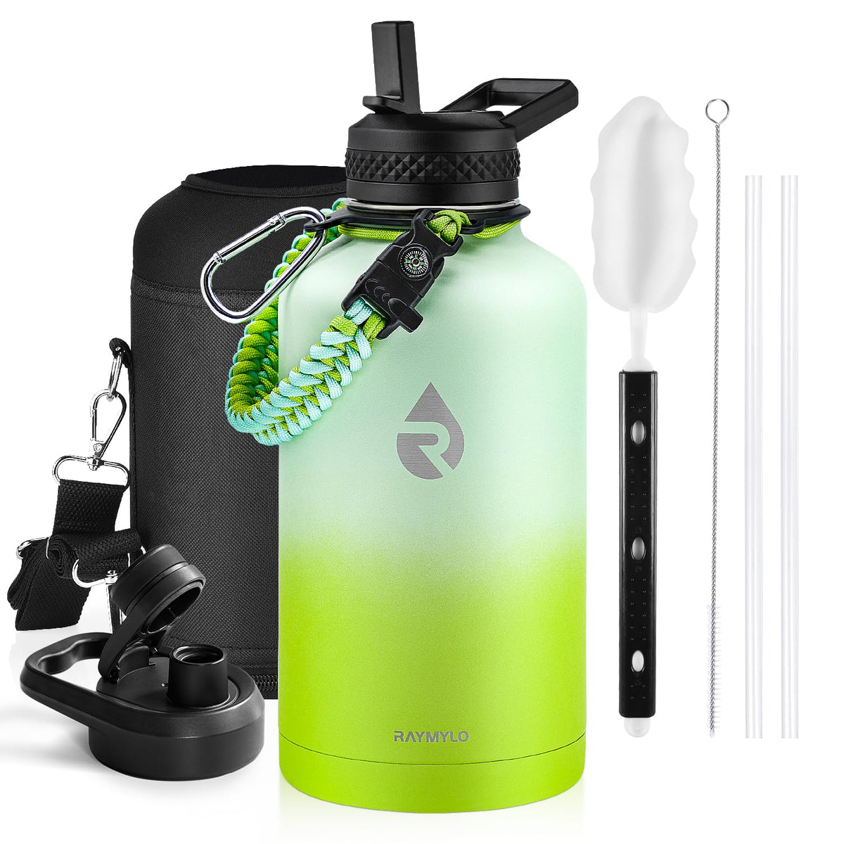 RAYMYLO Insulated Water Bottle 87 oz, Triple Wall Vacuum Stainless Steel