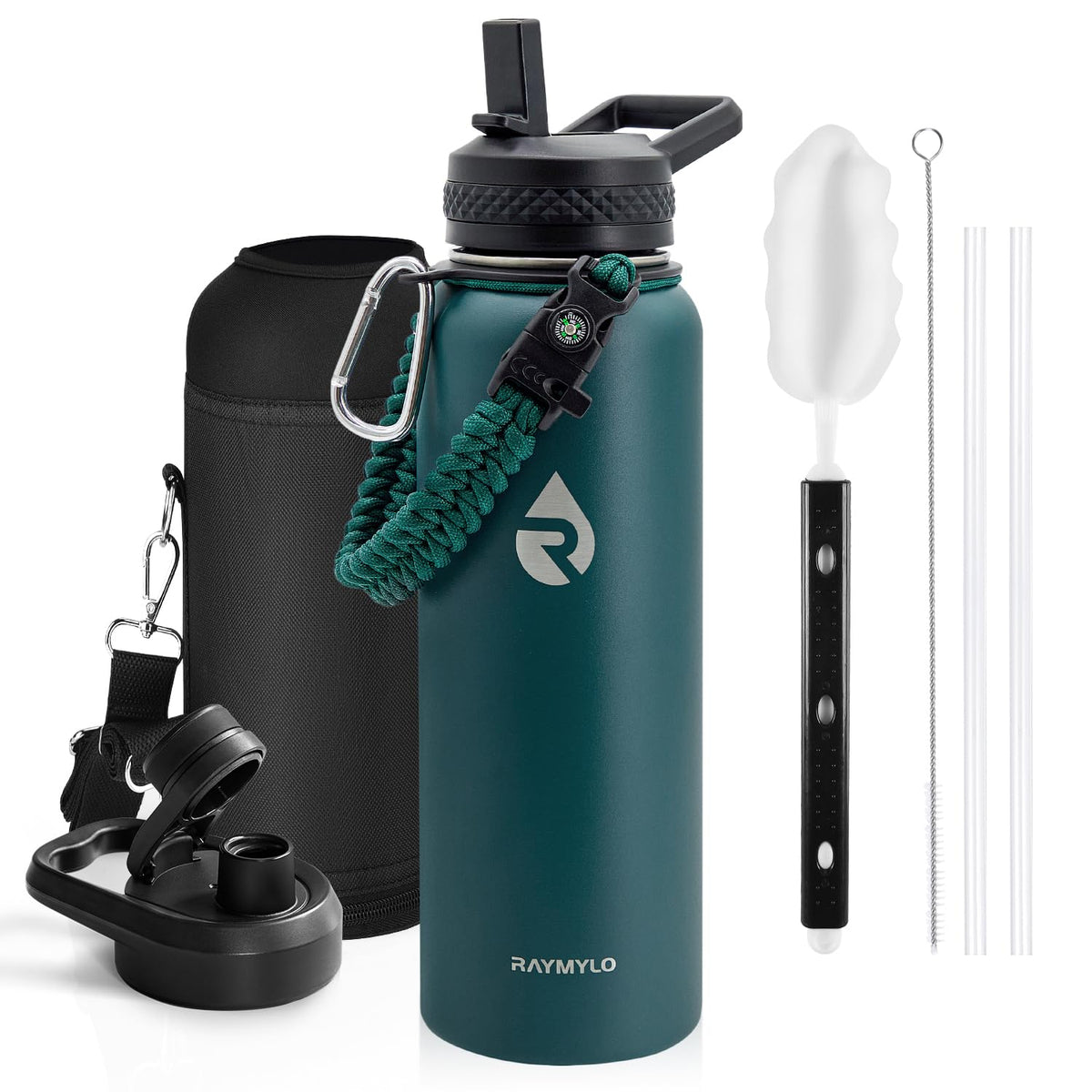 RAYMYLO Insulated Water Bottle 87 oz, Triple Wall Vacuum Stainless Steel