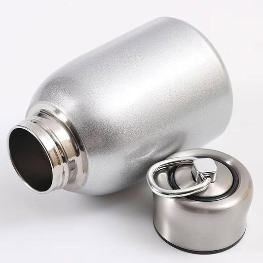 Mini Vacuum Insulated Tumbler Small Stainless Steel Thermal Bottle Water Flask Thermal Cups for Hot and Cold Drinks Travel Coffee Mug 10.2 oz/300ml Silver