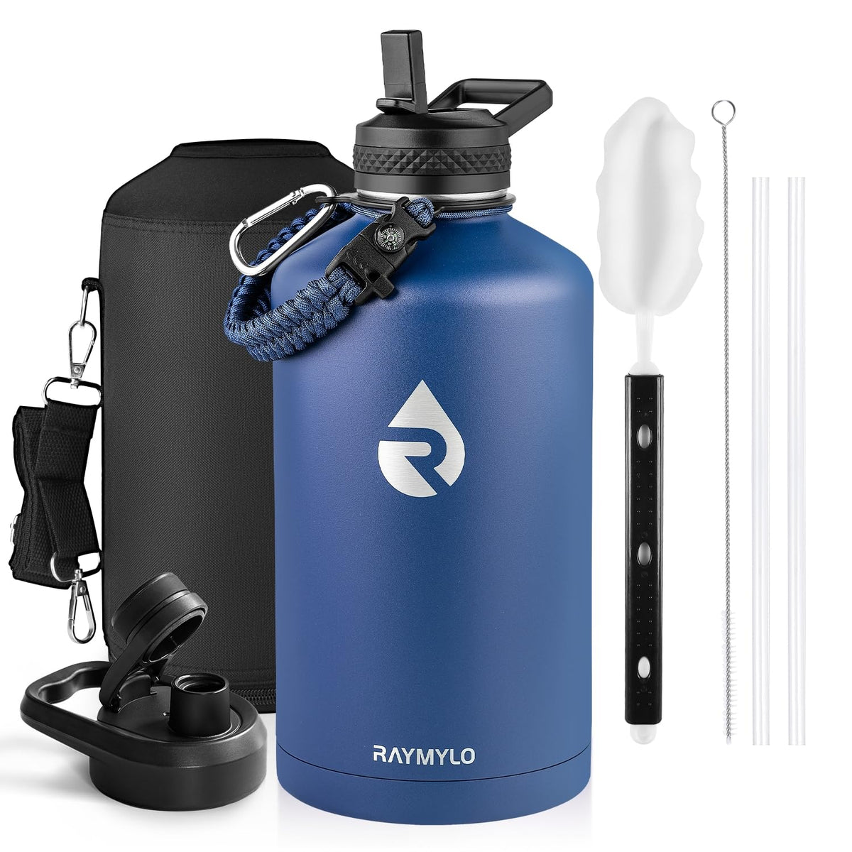 RAYMYLO Insulated Water Bottle 87 oz, Triple Wall Vacuum Stainless Steel