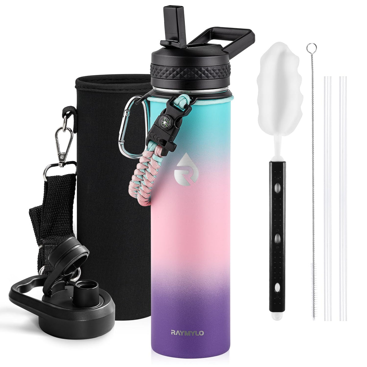 RAYMYLO Insulated Water Bottle 87 oz, Triple Wall Vacuum Stainless Steel