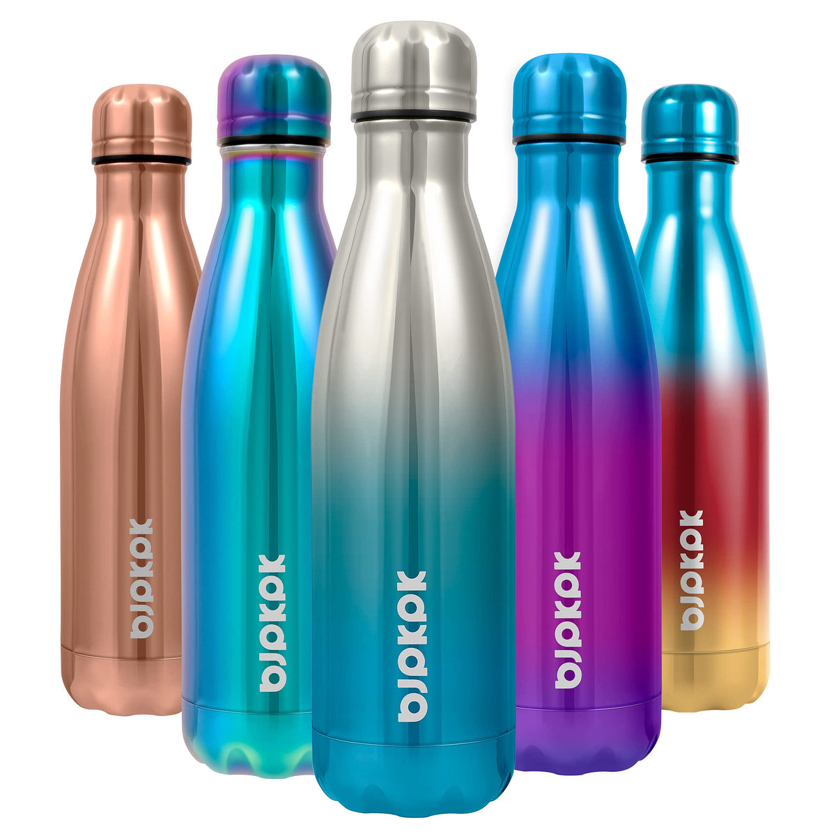 BJPKPK 12 oz Small Mini Water Bottle, Insulated Stainless Steel Flask