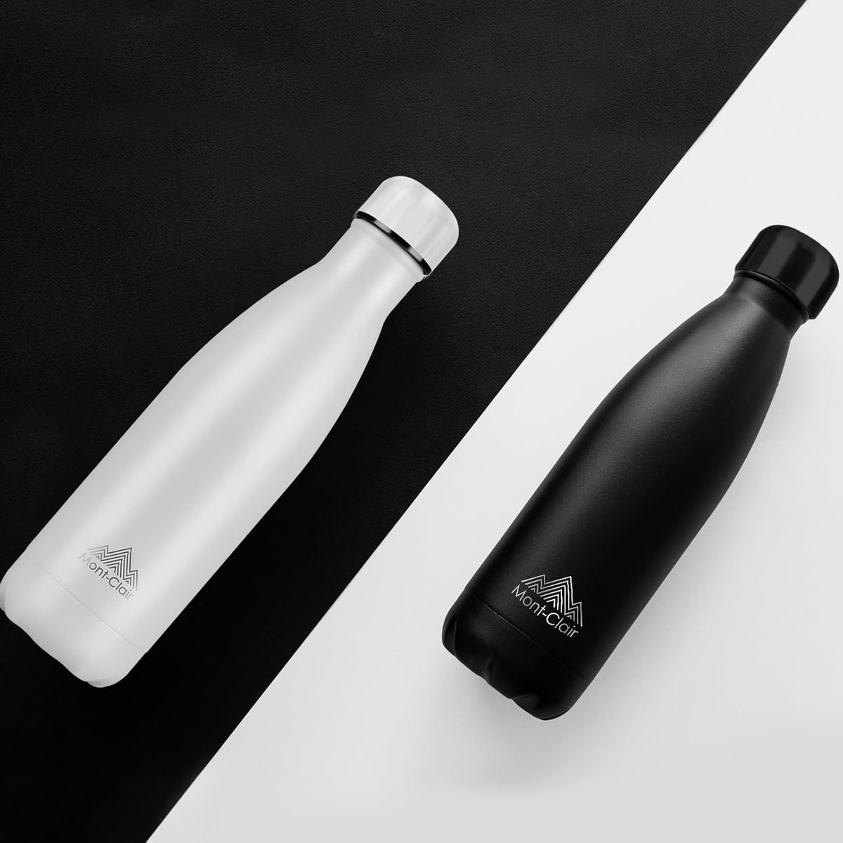 LO Stainless Steel Water Bottle, Vacuum Insulated, Leakproof, 17oz