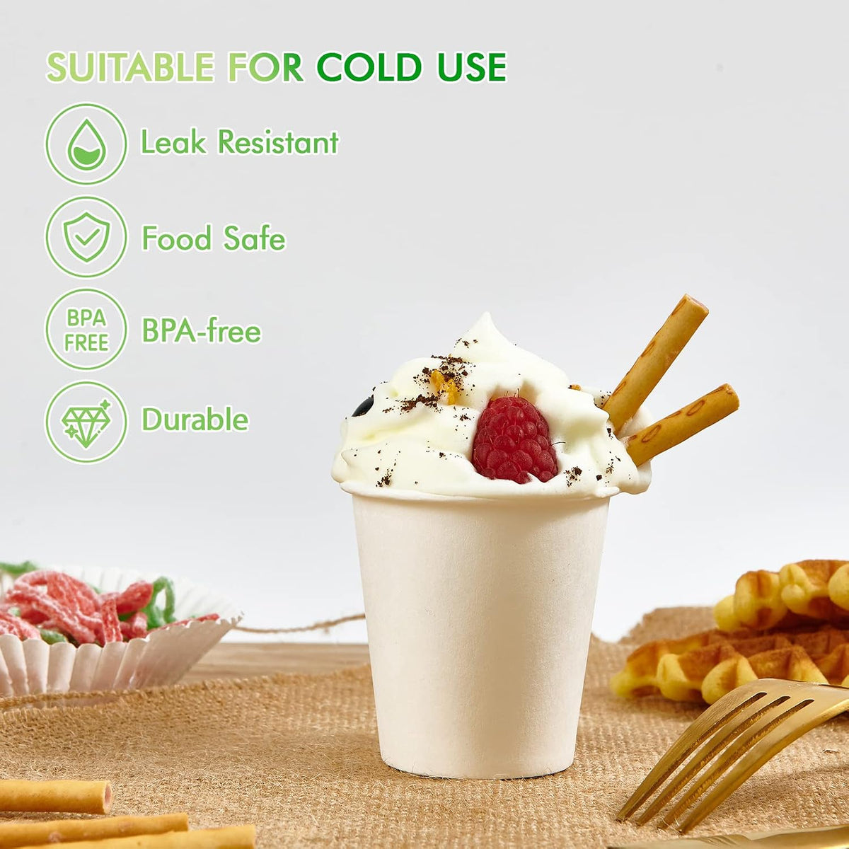 TV TOPVALUE 5 oz Paper Cups, 600 Count Disposable Bathroom Cups Bulk,White
