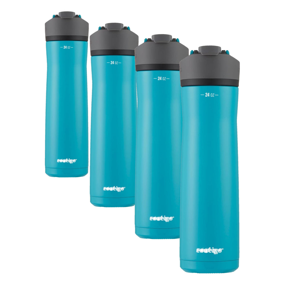 Contigo Cortland Chill 2.0 Blueberry Stainless Steel Water Bottle Vacuum-Insulated Spill-Proof Lid 24oz Ideal for Hot or Cold Drinks Interchangeable Lid Perfect for Kids & Adults