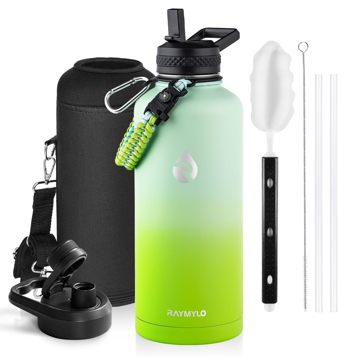 RAYMYLO One Gallon Water Bottle Insulated 128 oz, Stainless Steel
