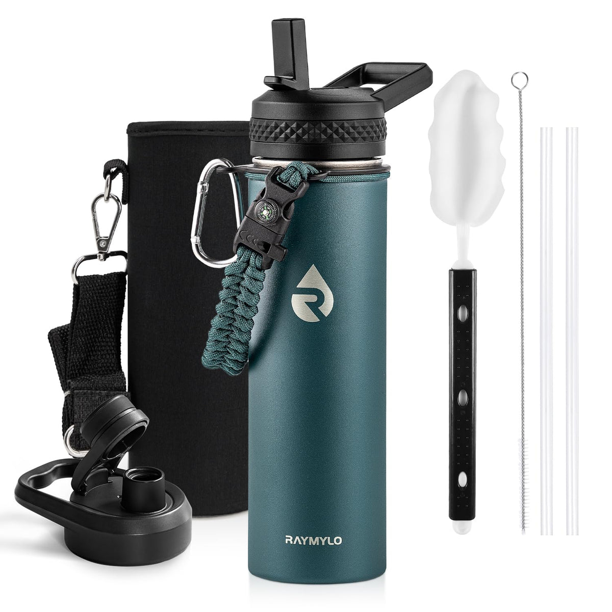 RAYMYLO Insulated Water Bottle 64 oz, Triple Wall Vacuum Stainless Steel