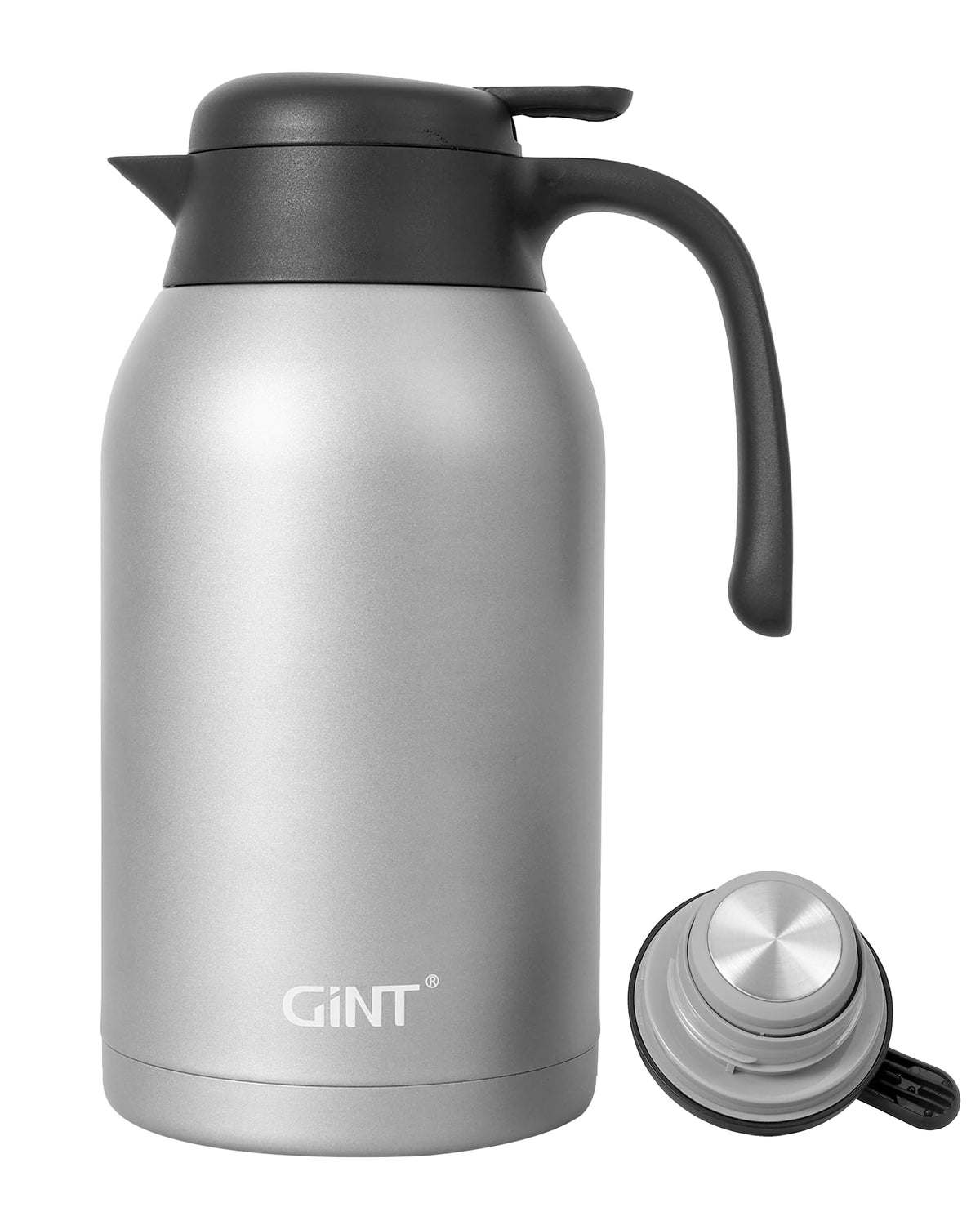 GiNT 74oz Thermal Coffee Carafe, Insulated Carafe for Hot Liquids(Black)