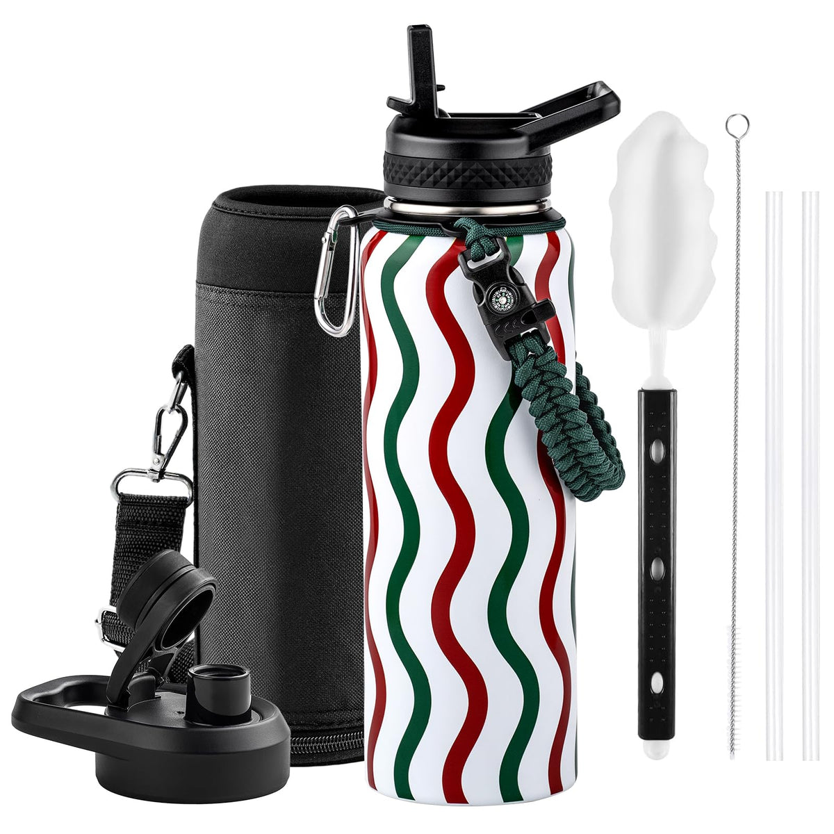 RAYMYLO Insulated Water Bottle 64 oz, Triple Wall Vacuum Stainless Steel
