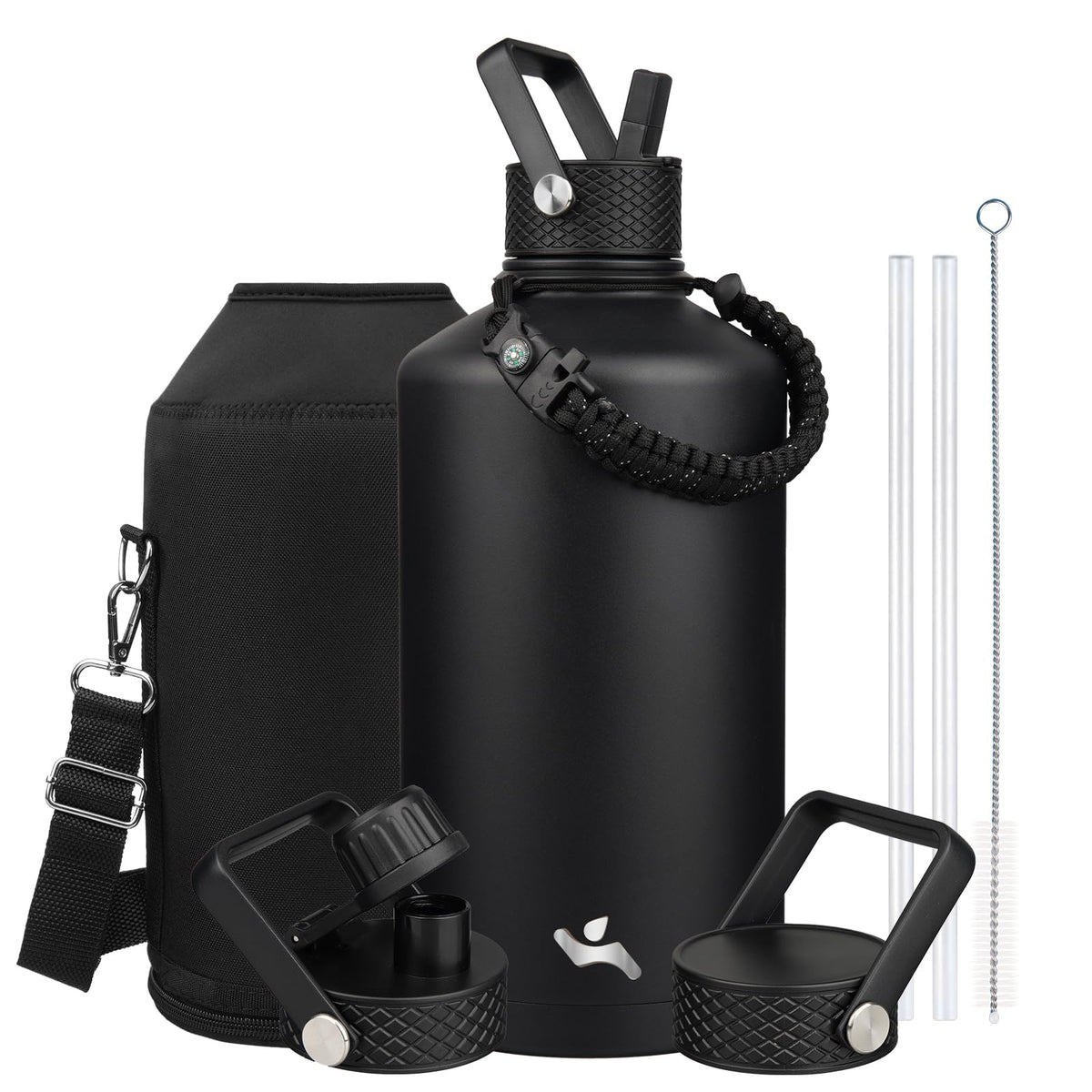 Konokyo 22 oz Insulated Stainless Steel Water Bottle with Straw Lid