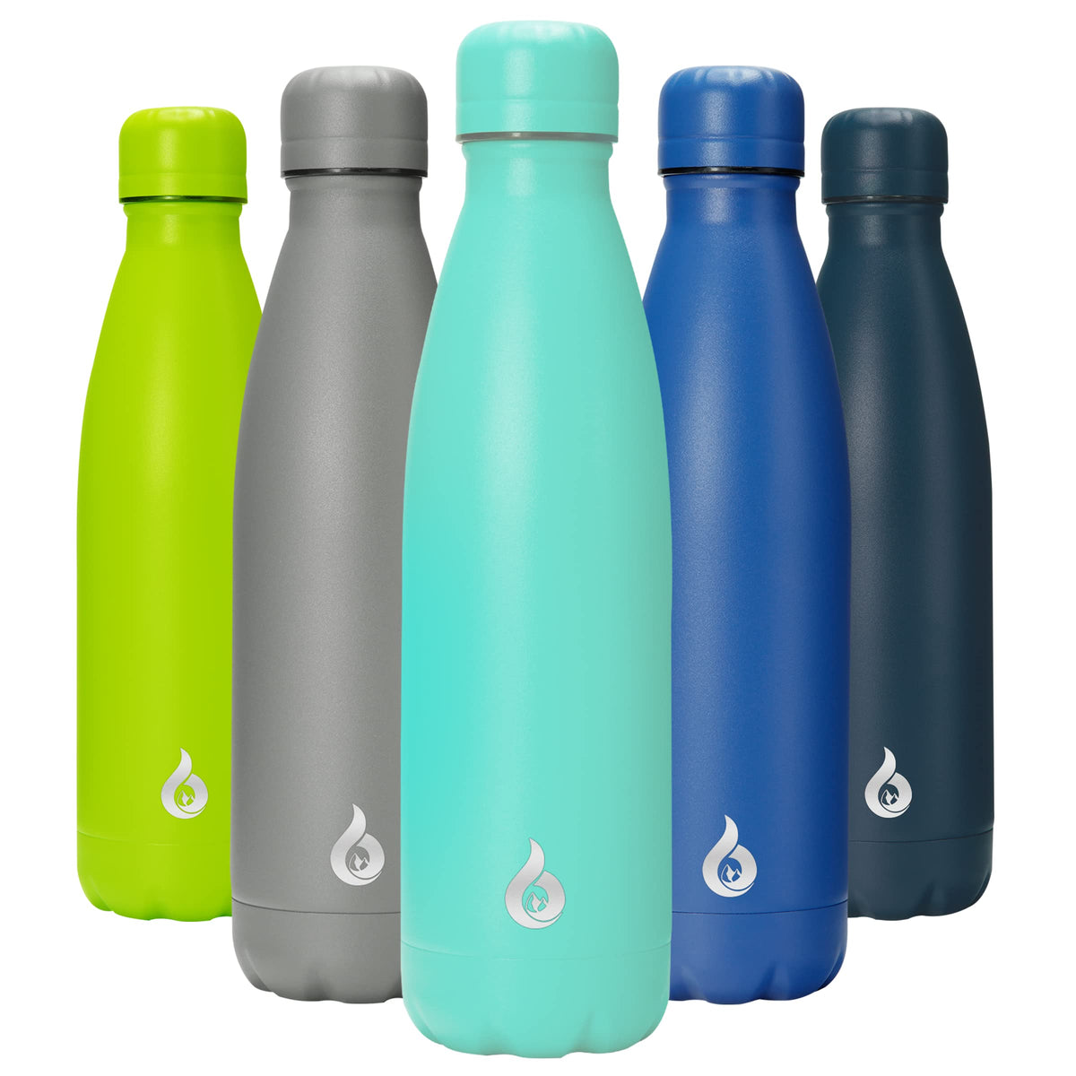 BJPKPK 12 oz Small Water Bottle, Reusable Insulated Stainless Steel Flask