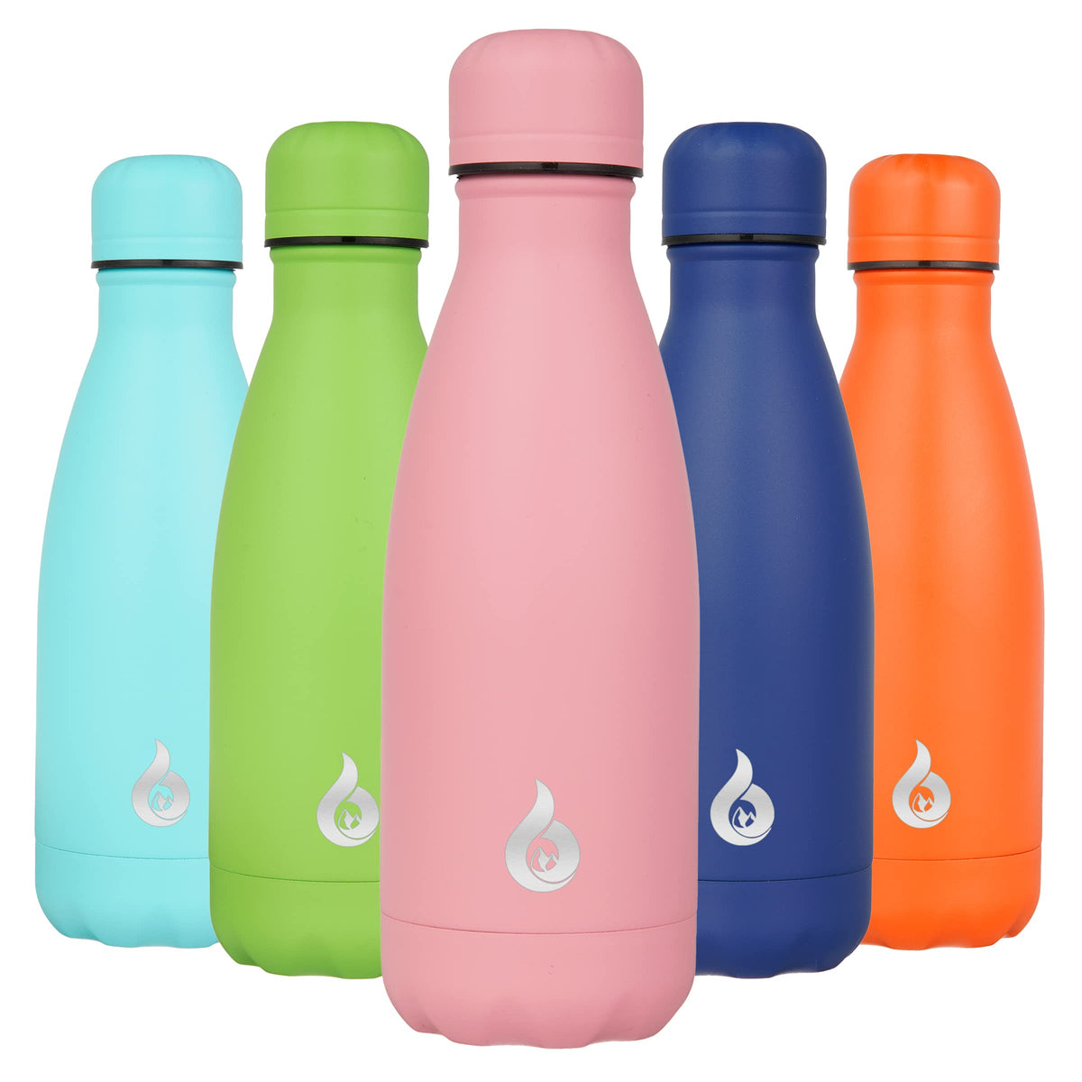 BJPKPK 12 oz Small Water Bottle, Reusable Insulated Stainless Steel Flask