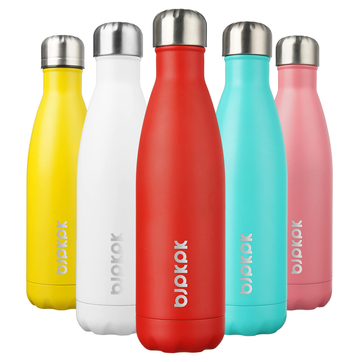 BJPKPK 12 oz Small Mini Water Bottle, Insulated Stainless Steel Flask