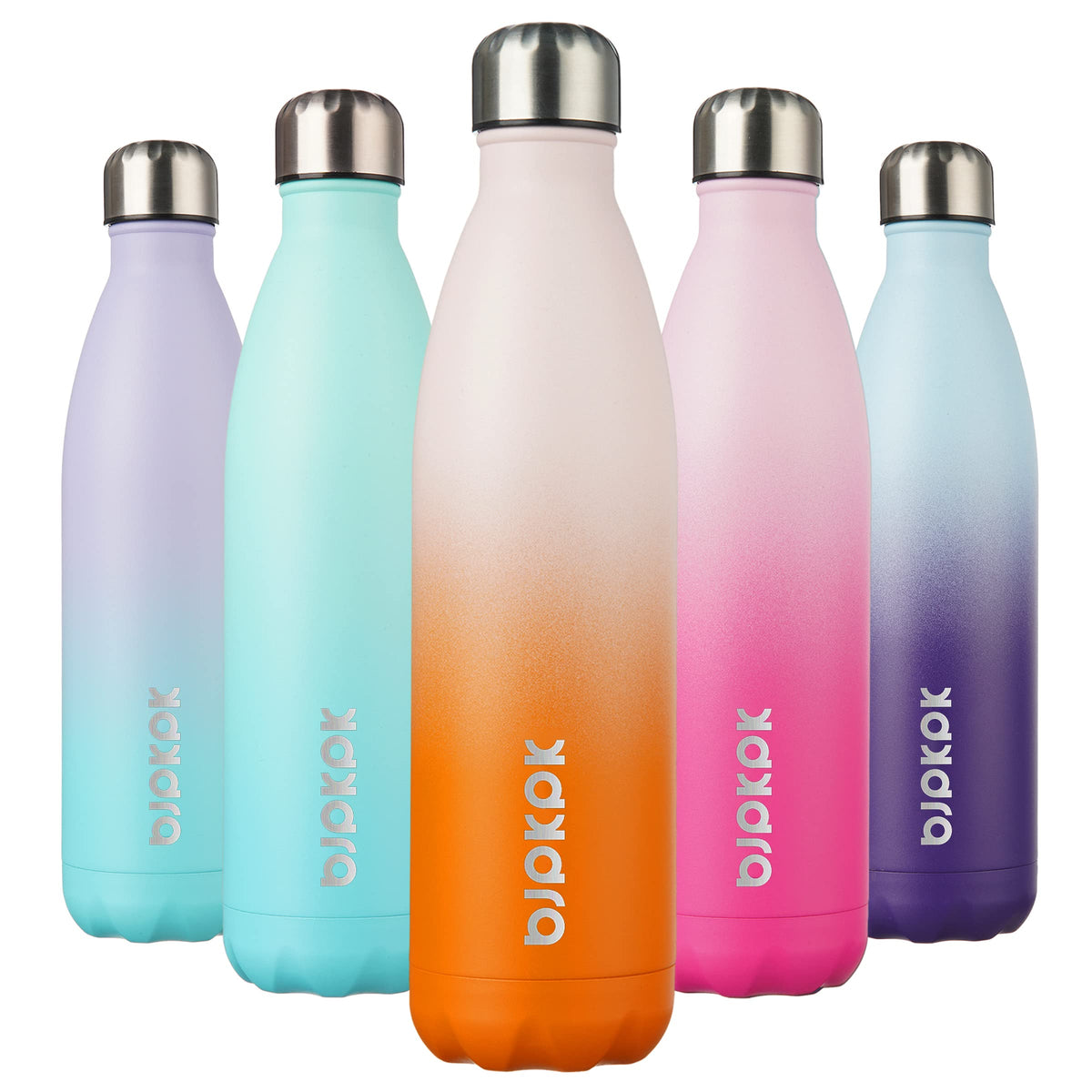 BJPKPK 12 oz Small Mini Water Bottle, Insulated Stainless Steel Flask
