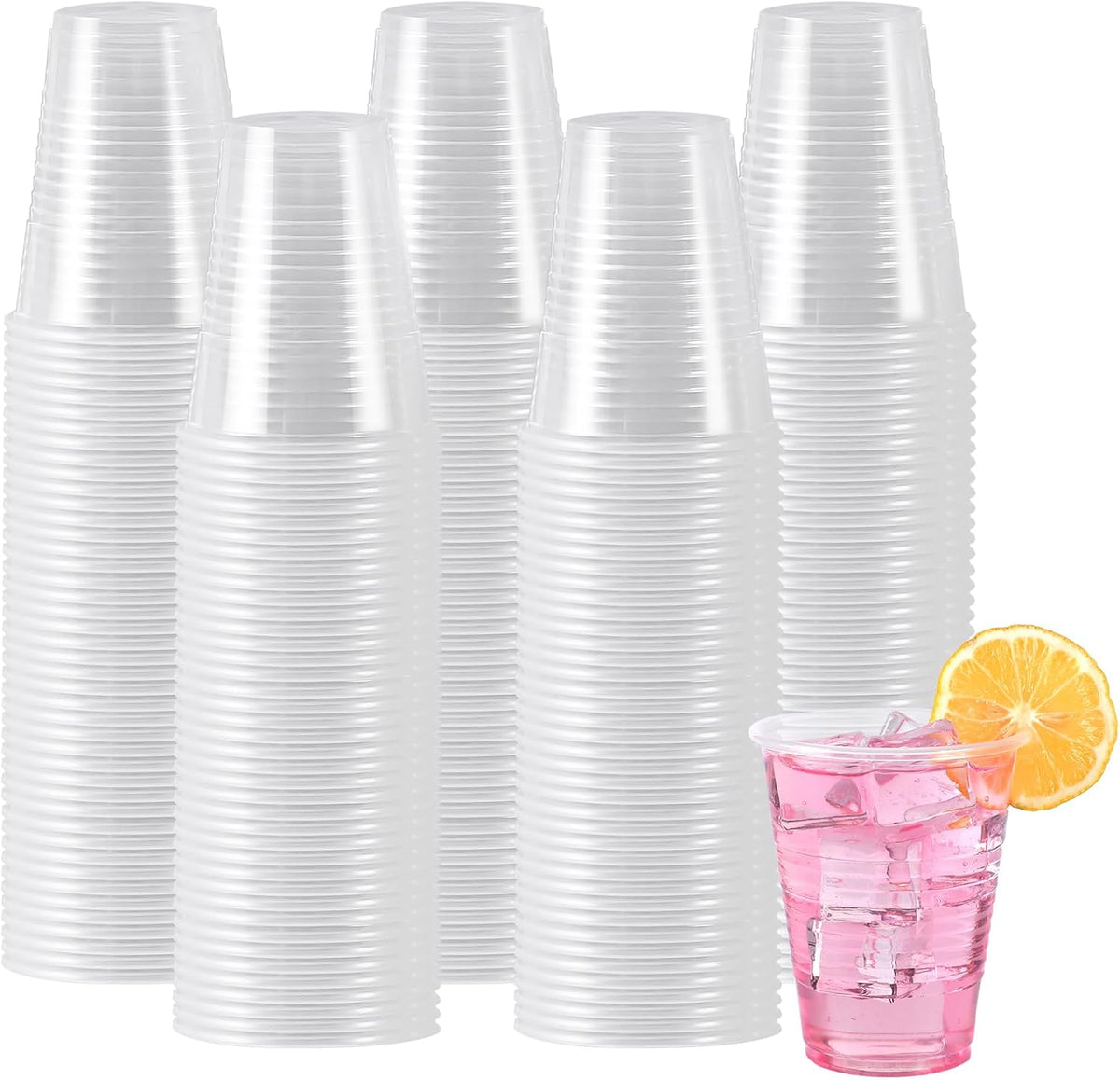 Lamosi 500 Pack 7 oz Plastic Cups, Disposable Clear Water Cups