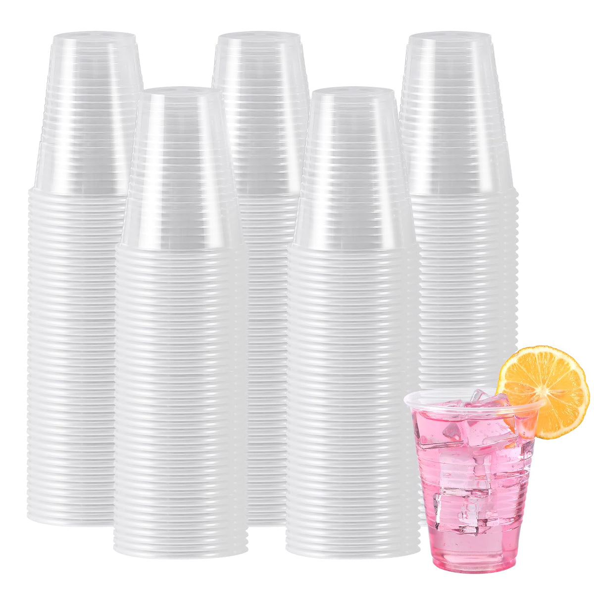 Lamosi 500 Pack 7 oz Plastic Cups, Disposable Clear Water Cups