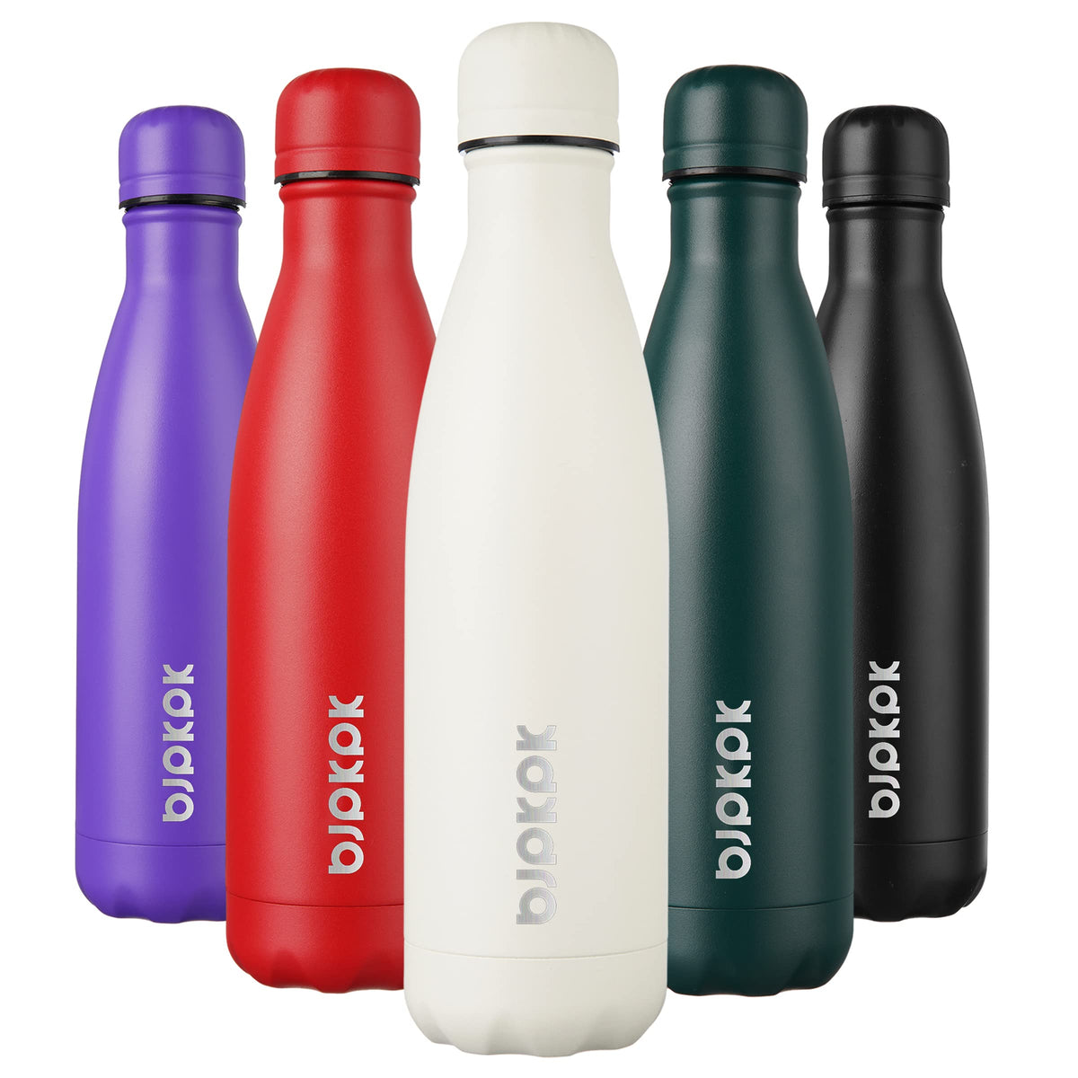 BJPKPK 12 oz Small Mini Water Bottle, Insulated Stainless Steel Flask