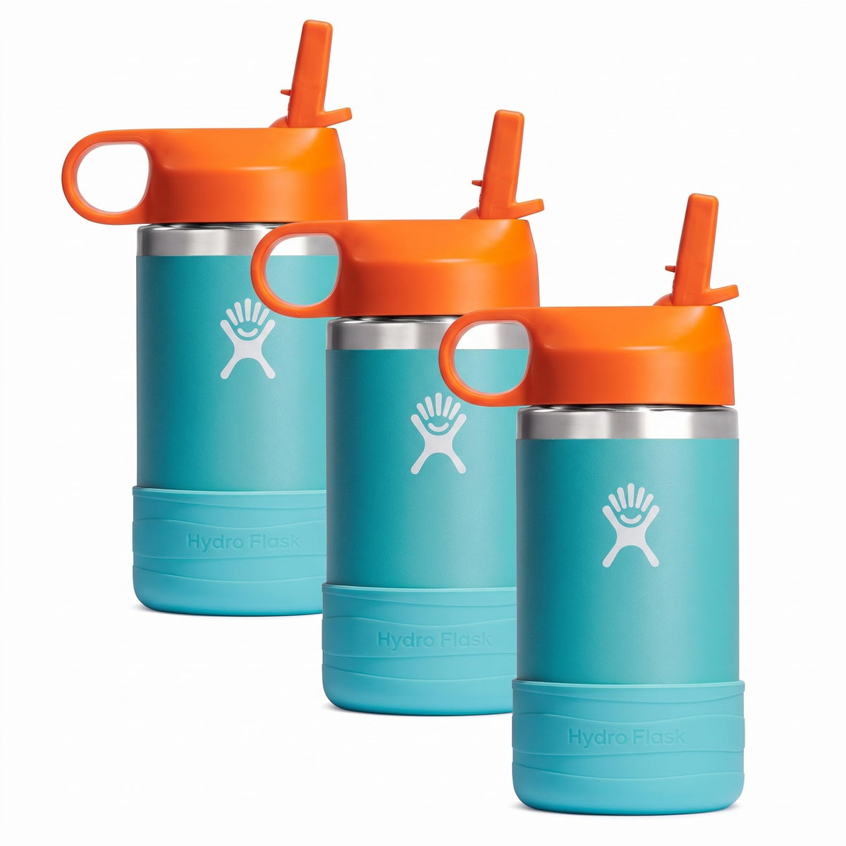 Hydro Flask Kids Water Bottle for School - Stainless Steel and Insulated with Straw Cap - 12 Oz World of Eric Carle Caterpillar Yellow