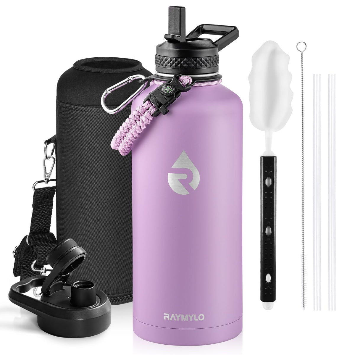 RAYMYLO Insulated Water Bottle 40 oz, Triple Wall Vacuum Stainless Steel