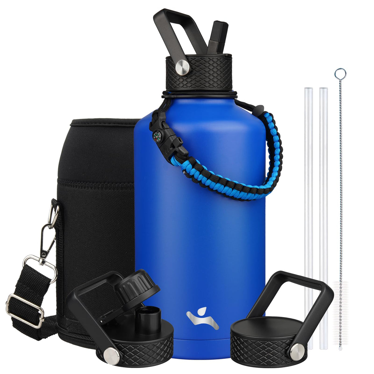 Konokyo 22 oz Insulated Stainless Steel Water Bottle with Straw Lid
