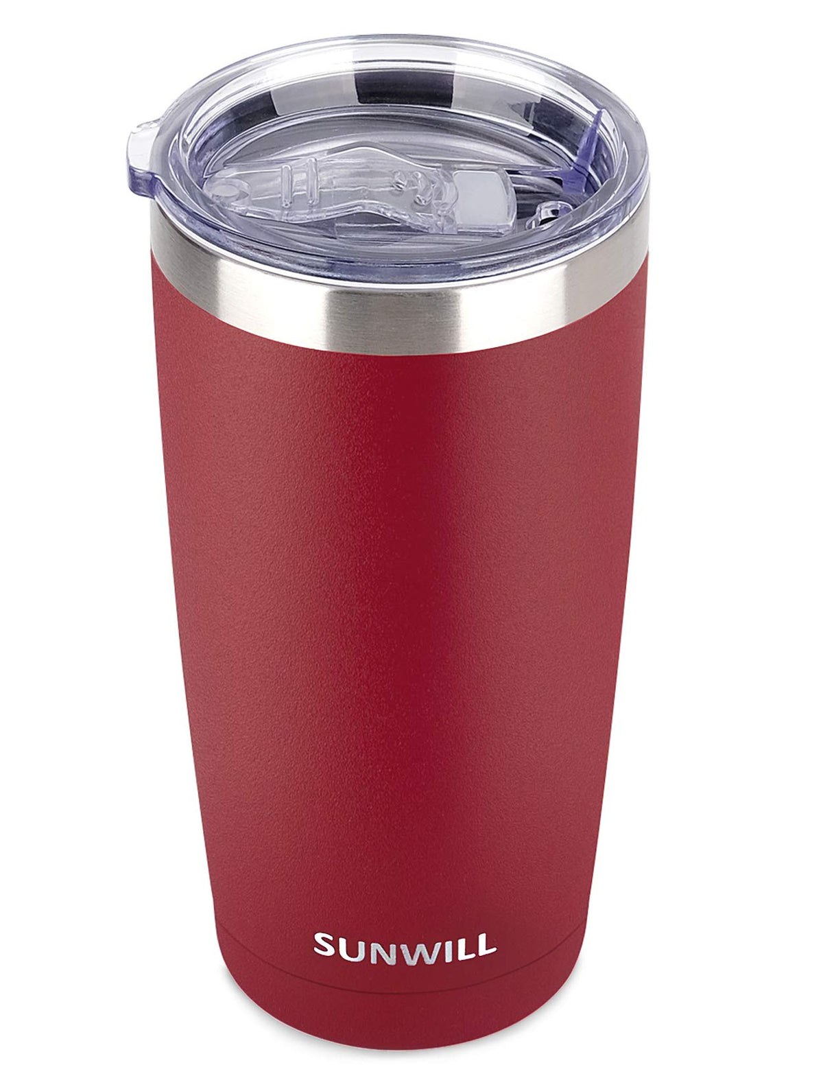 SUNWILL Travel Coffee Tumbler 20 oz, Insulated Mug with Lid, Stainless Steel Cup for Outdoor, Powder Coated Navy