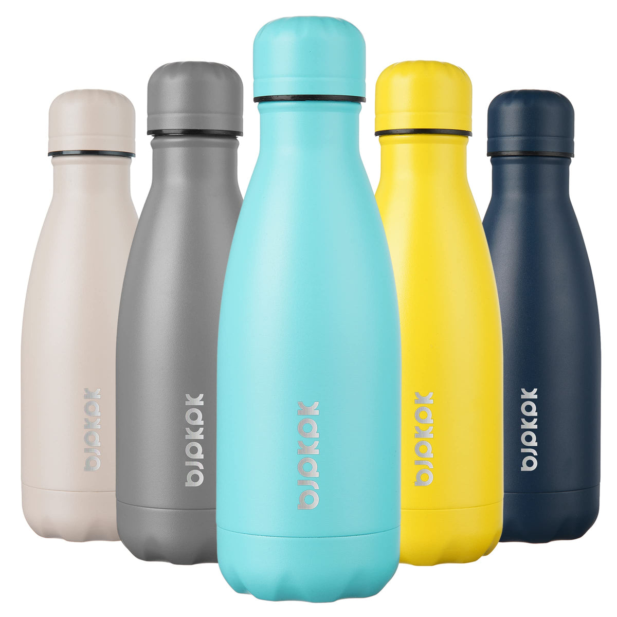 BJPKPK 12 oz Small Mini Water Bottle, Insulated Stainless Steel Flask