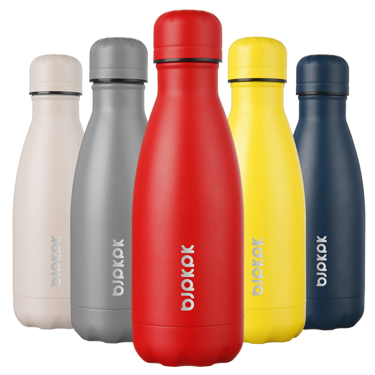 BJPKPK 12 oz Small Mini Water Bottle, Insulated Stainless Steel Flask