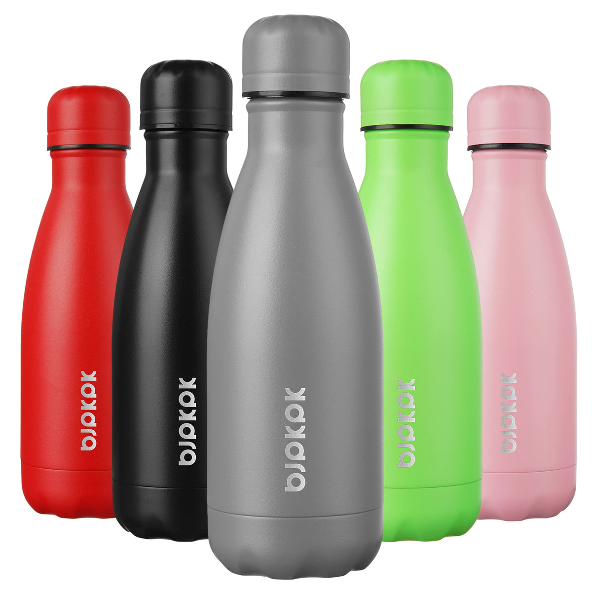 BJPKPK 12 oz Small Mini Water Bottle, Insulated Stainless Steel Flask
