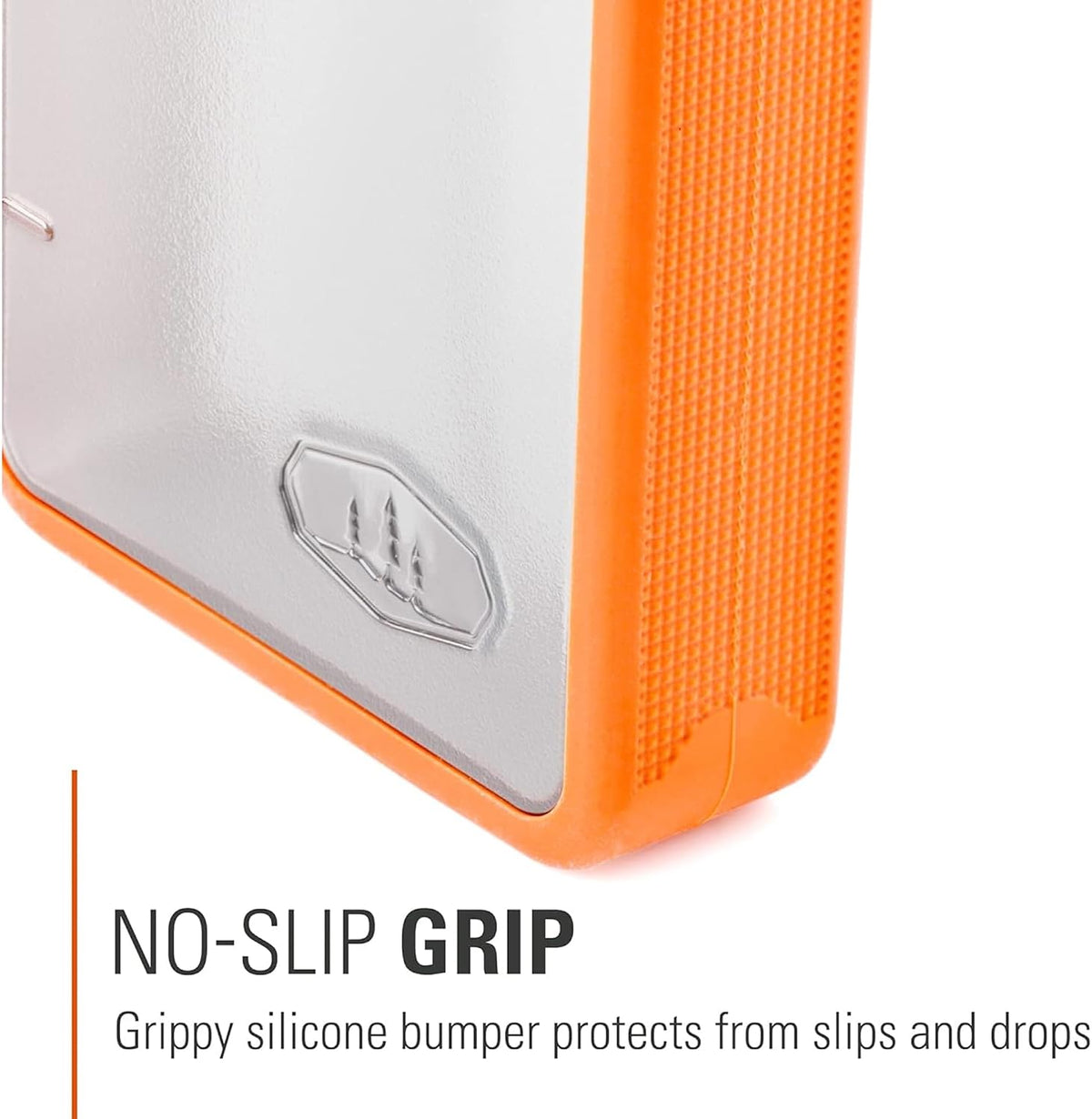 GSI Outdoors Boulder Flask, Shatter-Resistant, Leakproof Hip Flask with Clear Body & Silicone Grip, BPA-Free Bottle for Hiking, Camping & Travel
