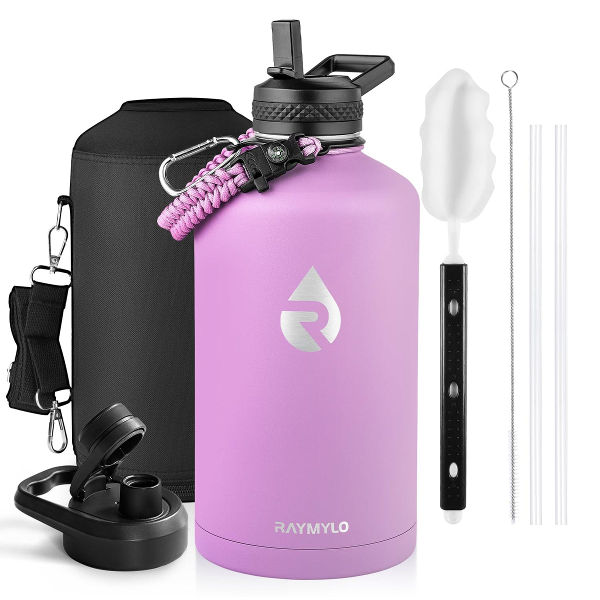 RAYMYLO Insulated Water Bottle 40 oz, Triple Wall Vacuum Stainless Steel