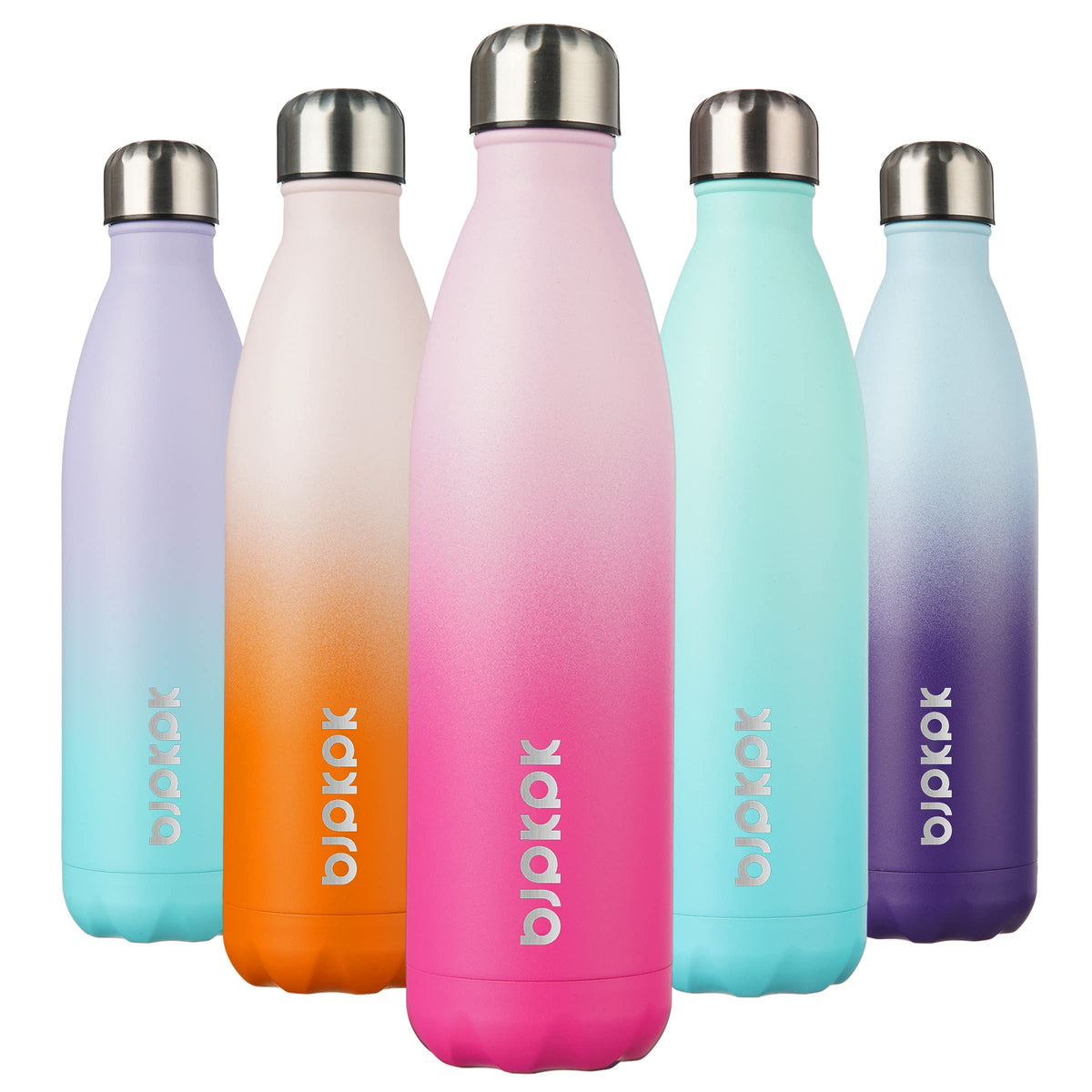 BJPKPK 12 oz Small Mini Water Bottle, Insulated Stainless Steel Flask