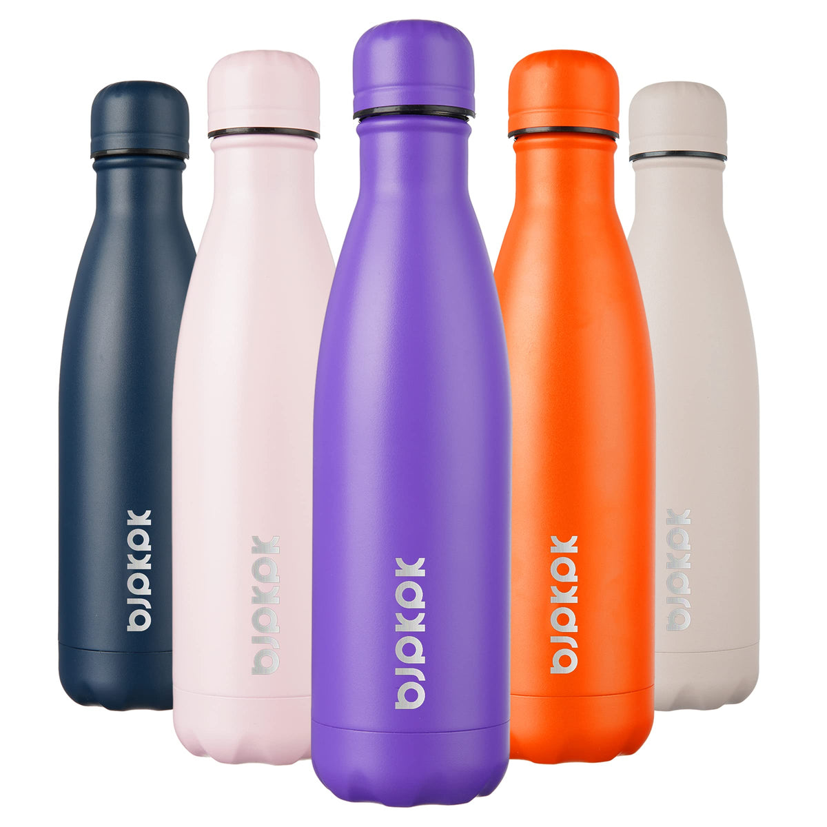 BJPKPK 12 oz Small Mini Water Bottle, Insulated Stainless Steel Flask